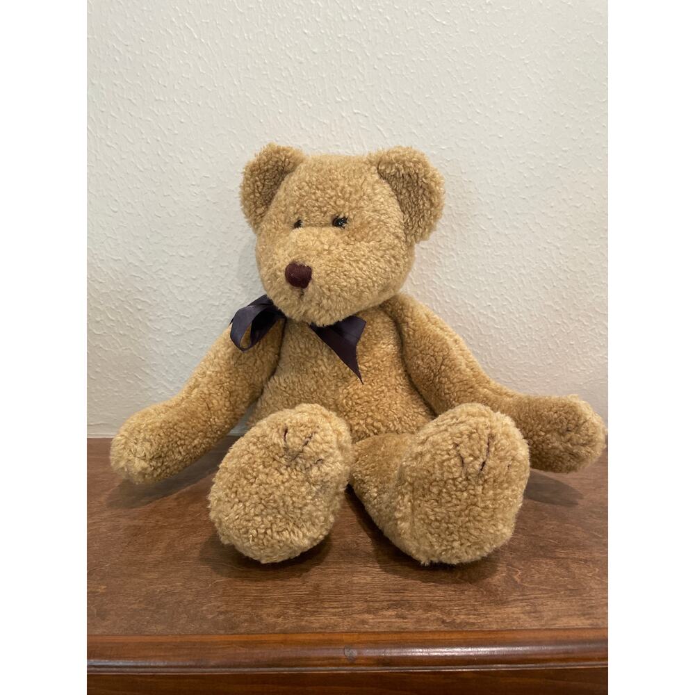 Boyd’s Bear Collection Plush Bear Brown 1991-1998 with Blue Bow Vintage